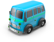 Cartoon Minibus